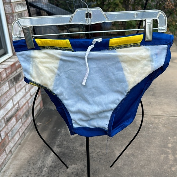 Nos Vintage Bikini waterworks Swim Trunks M 32 34 - Picture 6 of 7